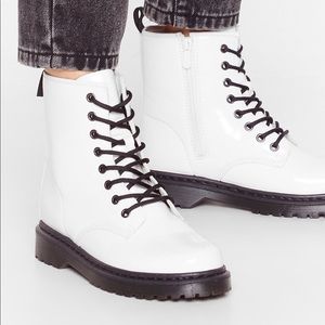 Nasty Gal Faux Leather Boots